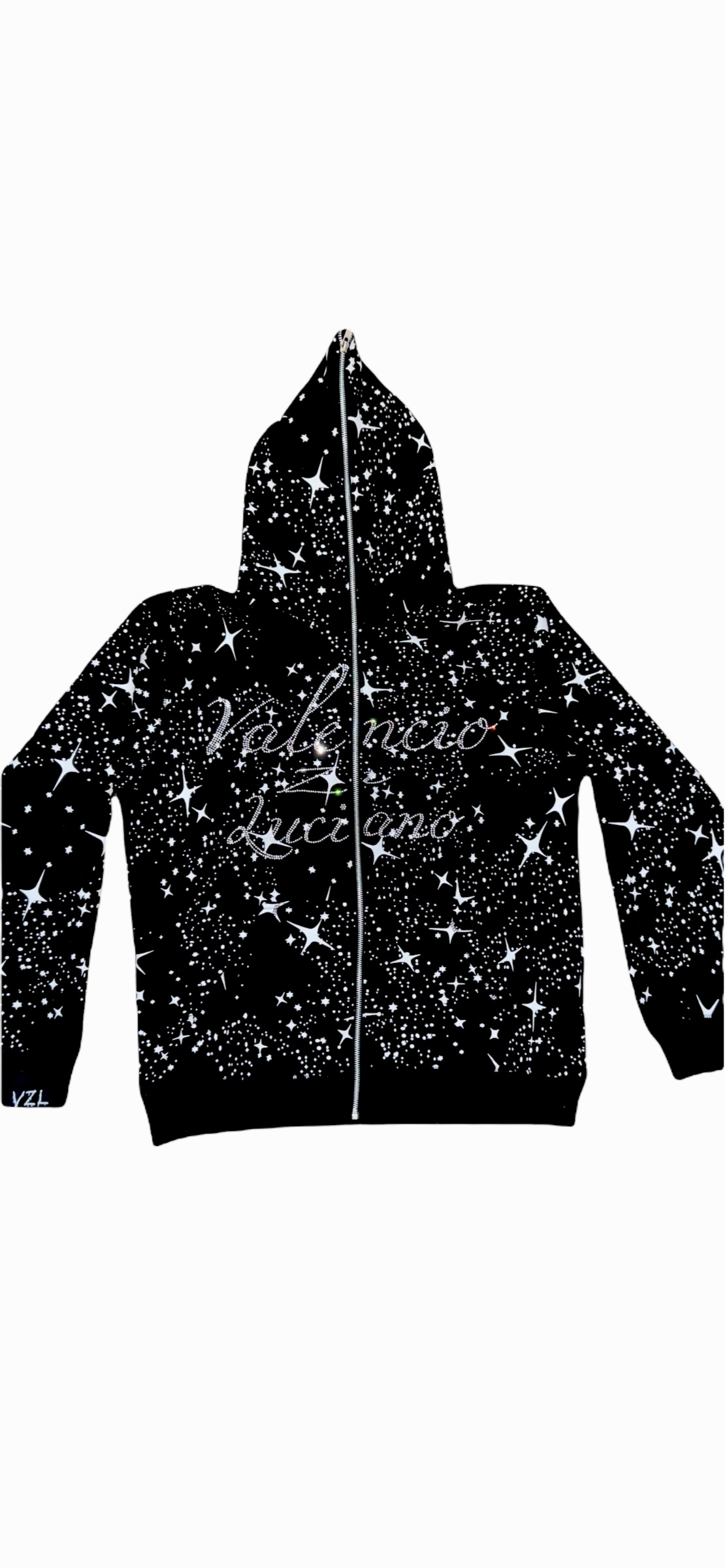 FALLING STARS FULL ZIP UP (Black)