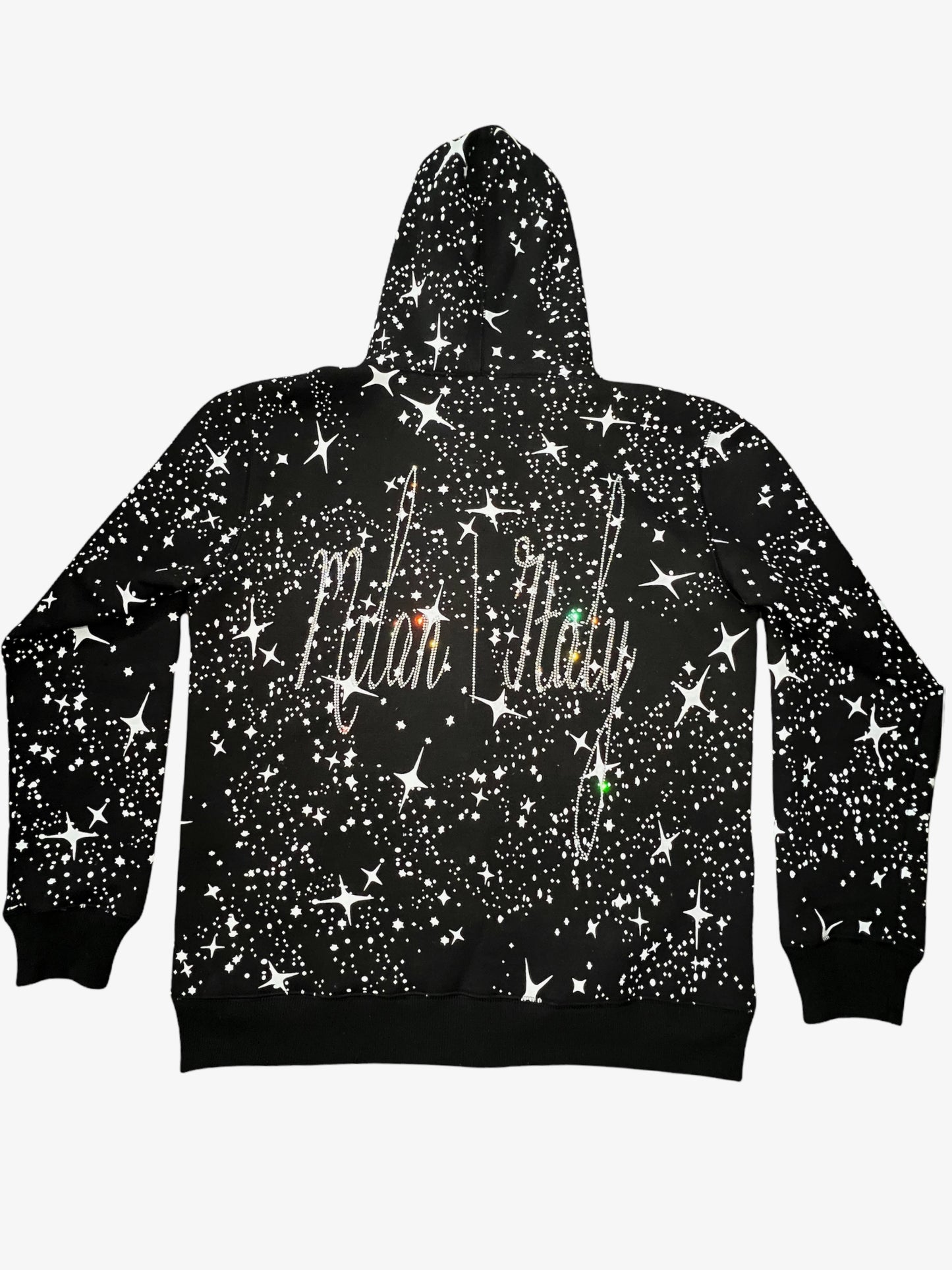 FALLING STARS FULL ZIP UP (Black)